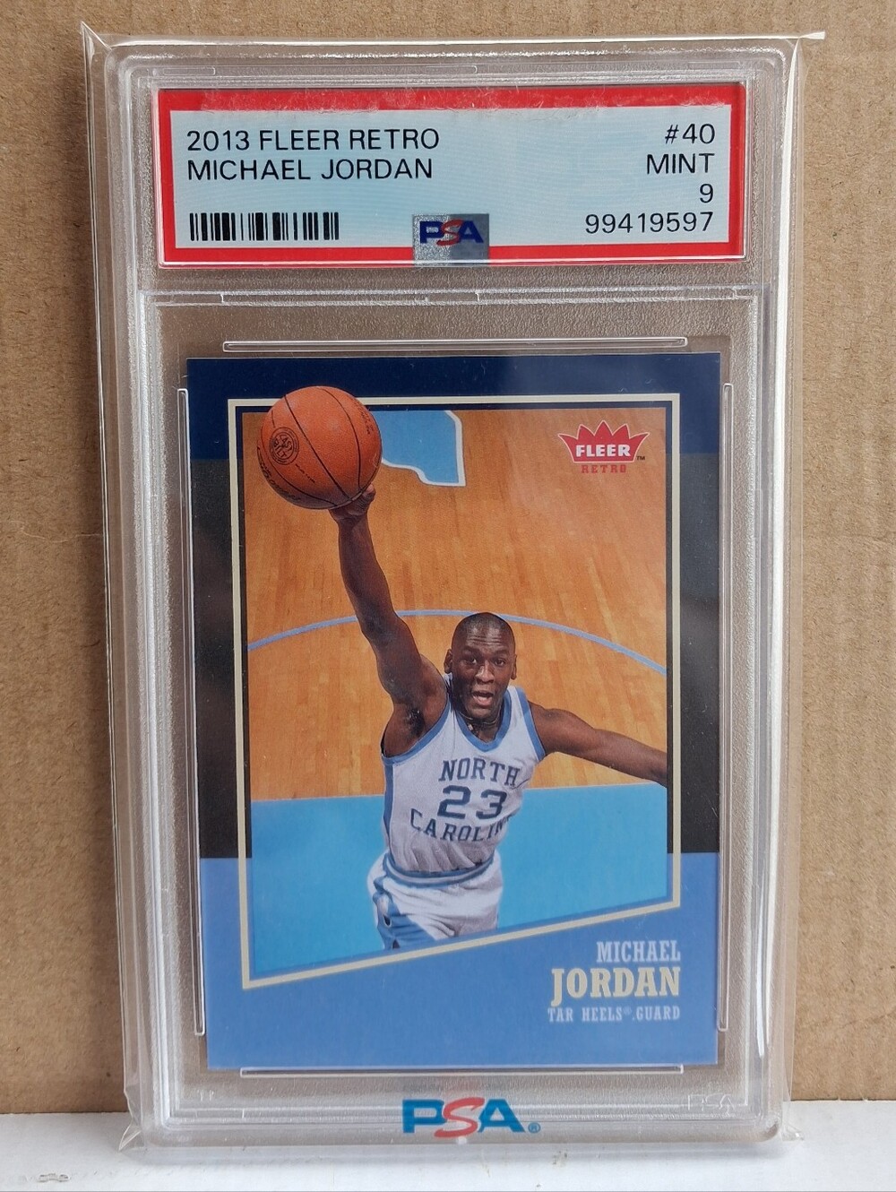 🏀🏆Michael Jordan "2013 Fleer Retro PSA (9) Slabbed"🏆🏀